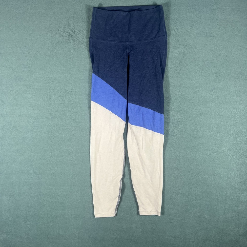 Old Navy Active GO-DRY Color Block Leggings Women's XS Blue White Yoga Pants